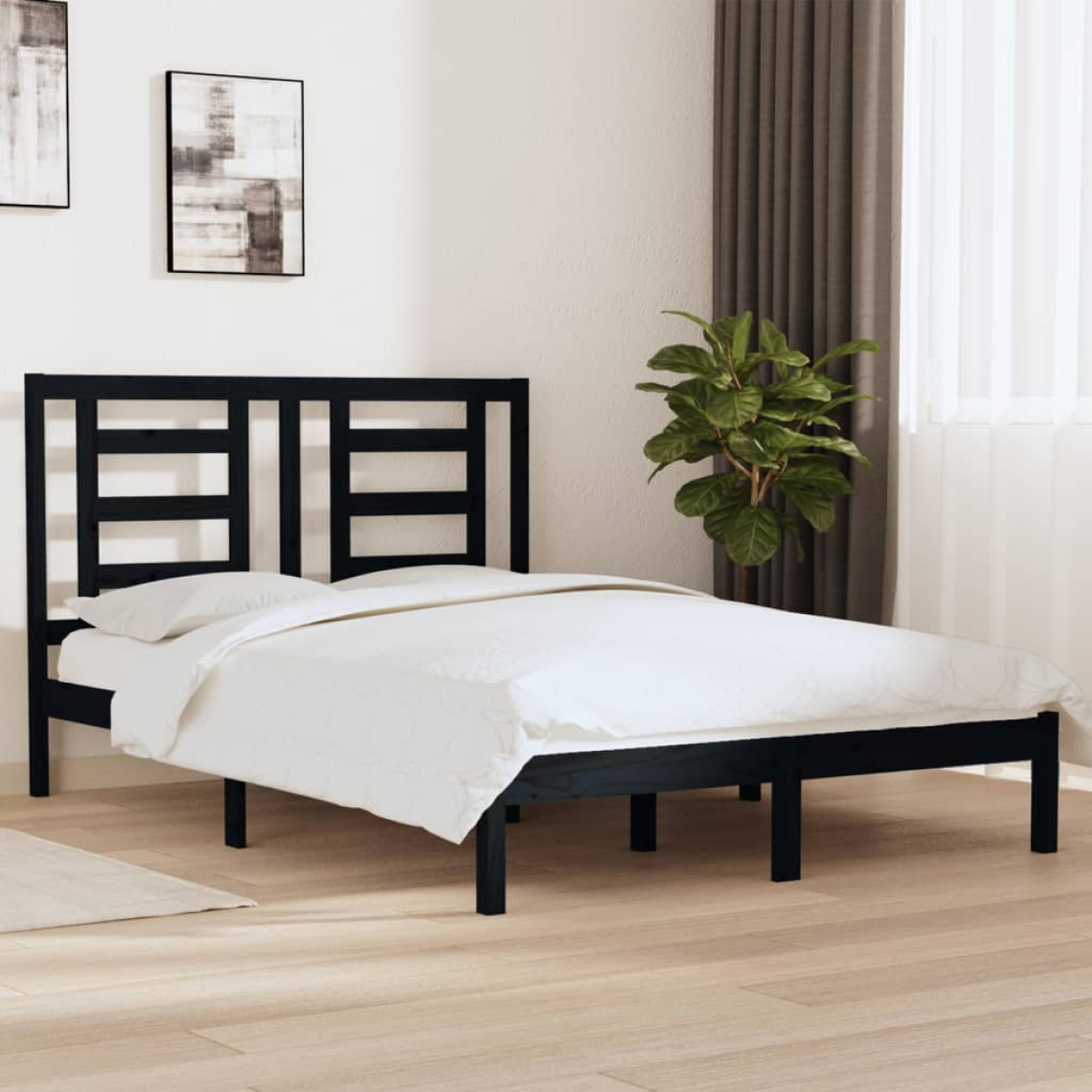 vidaXL Bed Frame without Mattress White 75x190 cm Small Single Solid Wood - from vidaXL
