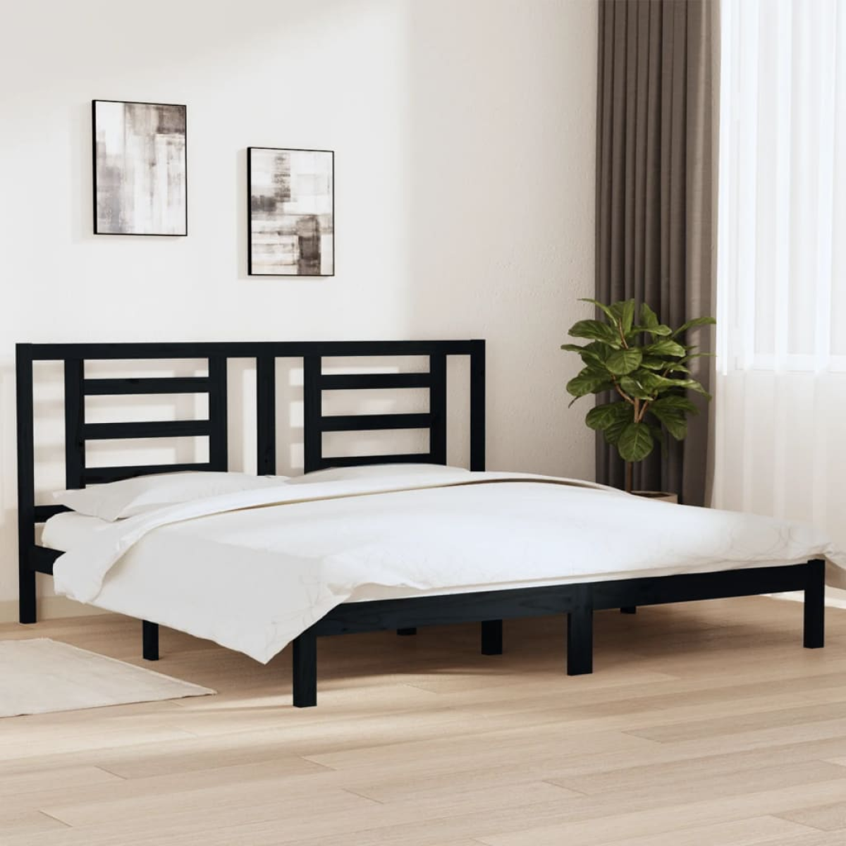 vidaXL Bed Frame without Mattress White 75x190 cm Small Single Solid Wood - from vidaXL