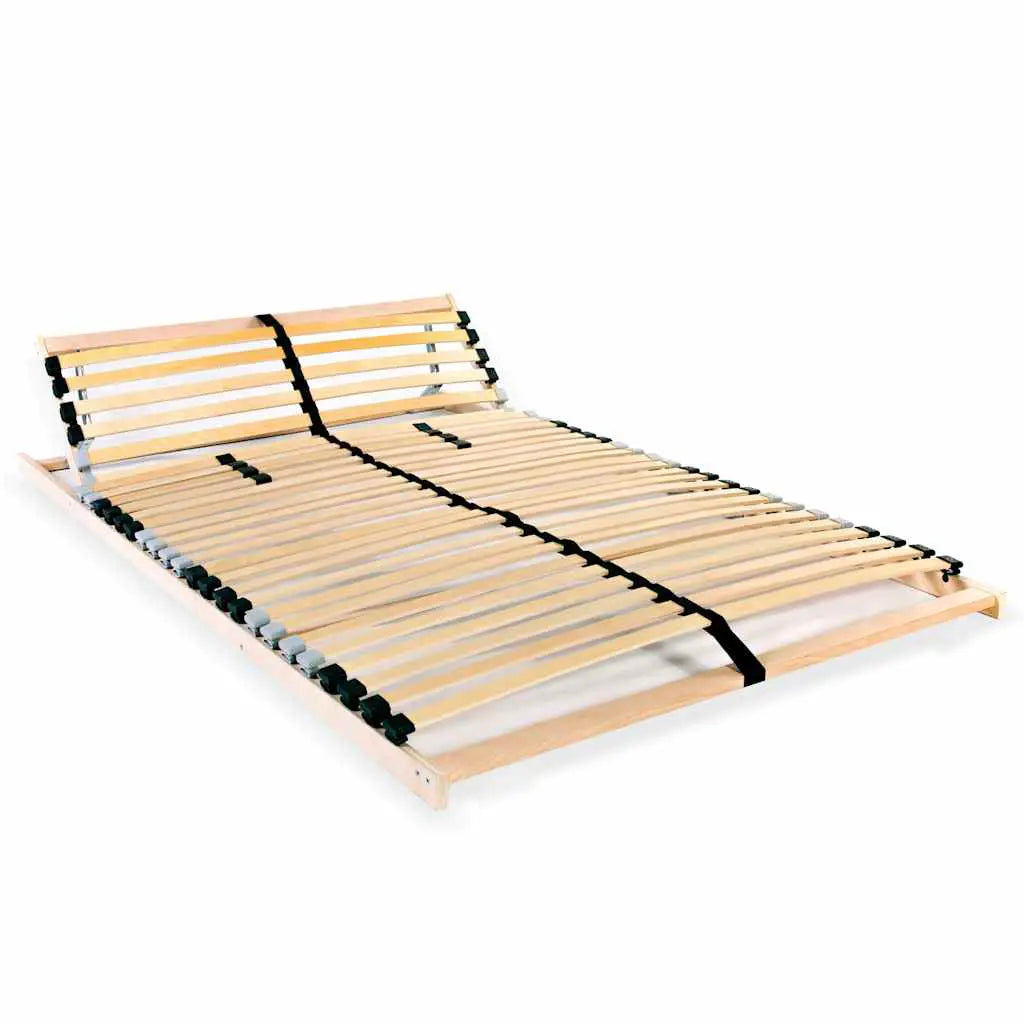 vidaXL Slatted Bed Base Brown 70 x 190 cm Solid Beech Wood - from vidaXL