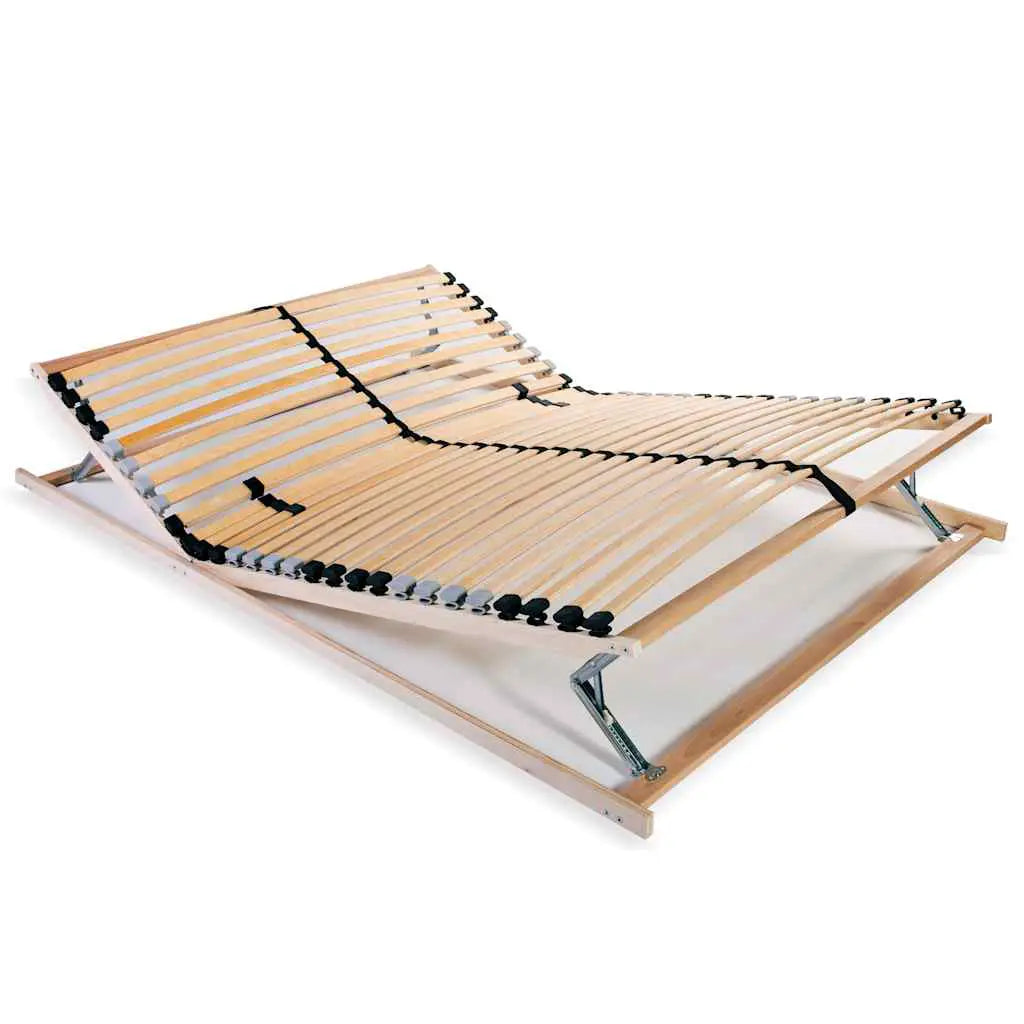 vidaXL Slatted Bed Base Brown 70 x 190 cm Solid Beech Wood - from vidaXL