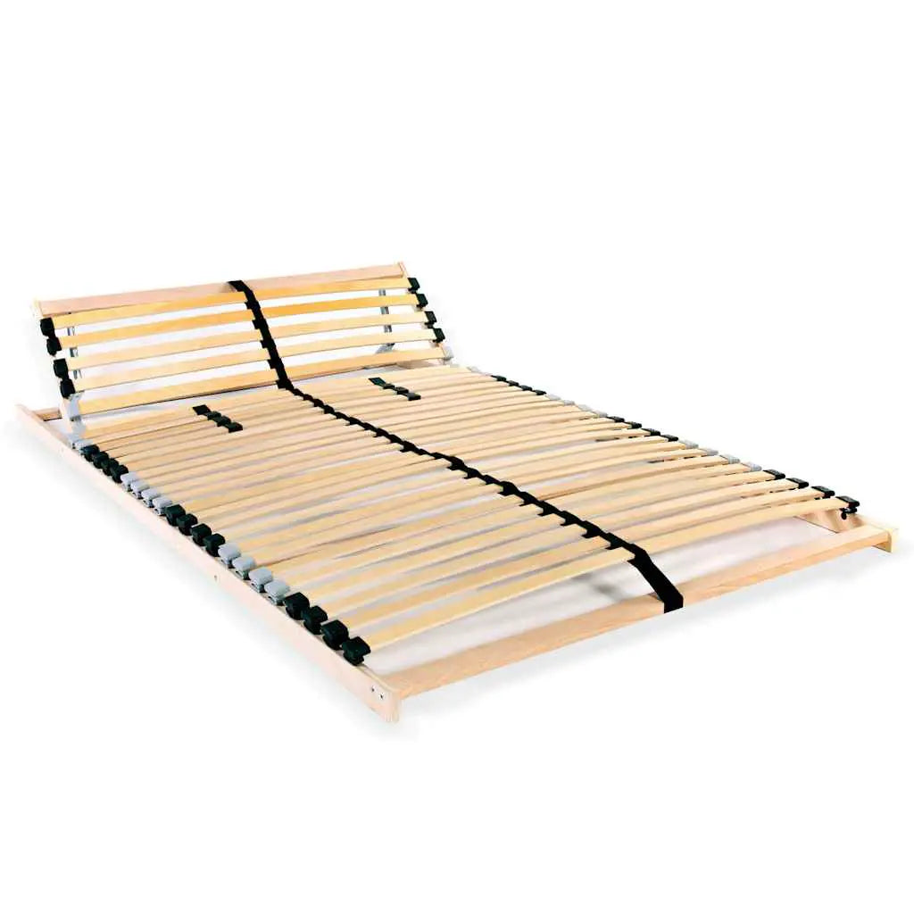vidaXL Slatted Bed Base Brown 70 x 190 cm Solid Beech Wood - from vidaXL