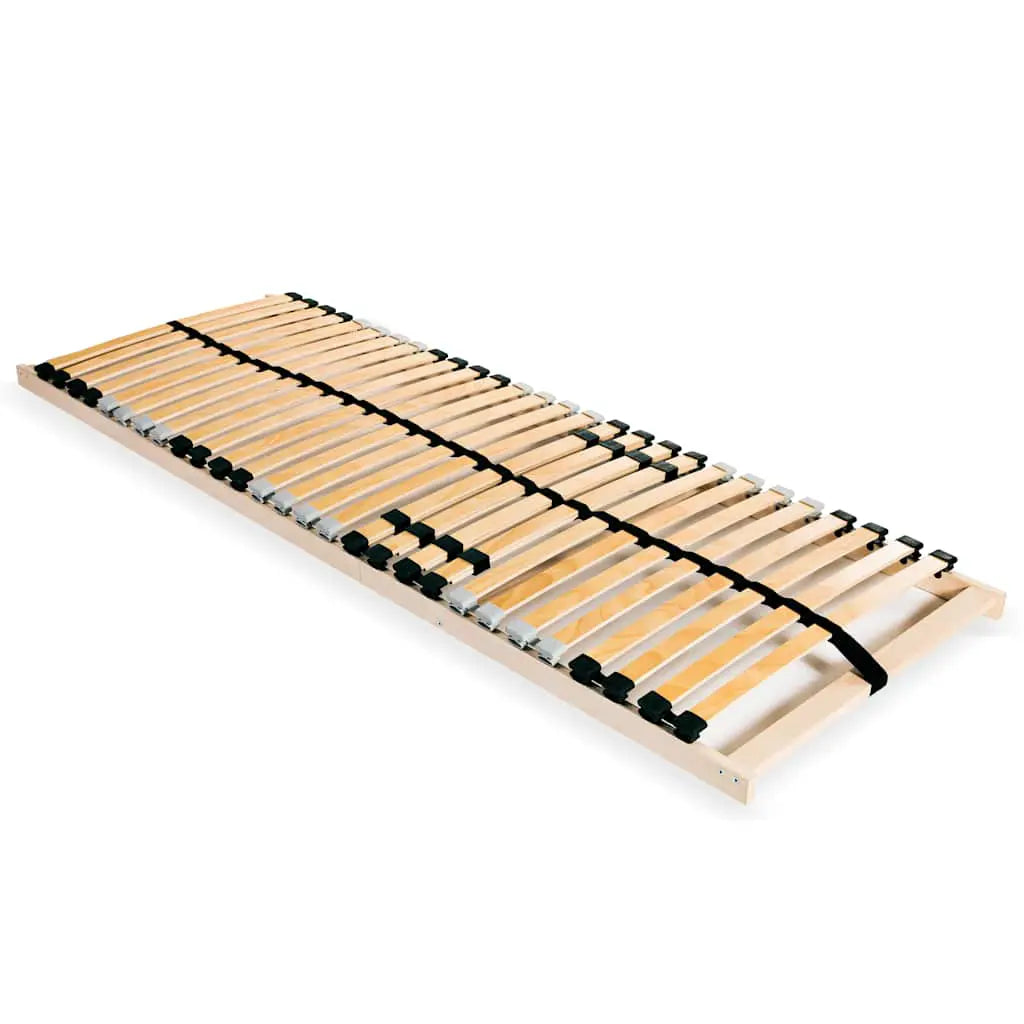 vidaXL Slatted Bed Base Brown 70 x 190 cm Solid Beech Wood - from vidaXL