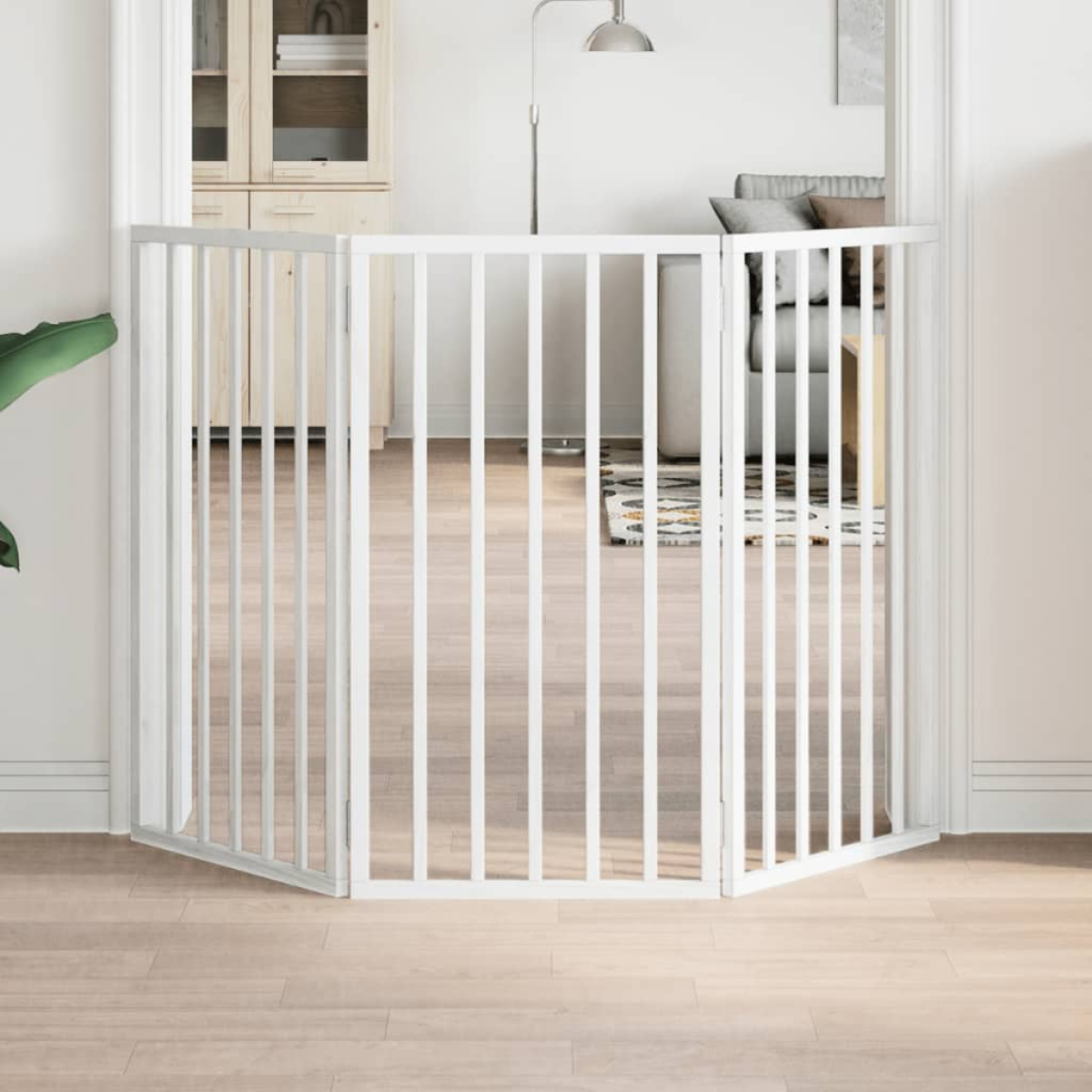 vidaXL Dog Gate Foldable 3 Panels 150 cm Poplar Wood - from vidaXL