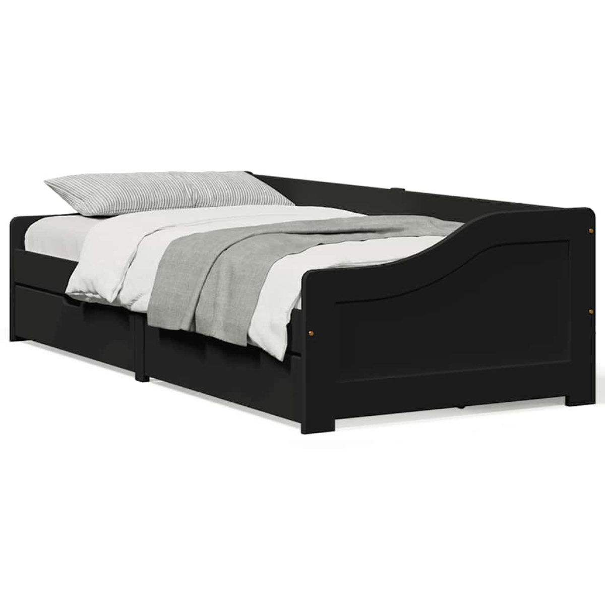 vidaXL Day Bed with 2 Drawers without Mattress IRUN White&Pink 90x200 cm - from vidaXL