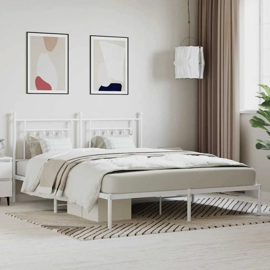 vidaXL Bed Frame | Black | Powder-Coated Steel | Small Single | Bed Frame - from vidaXL
