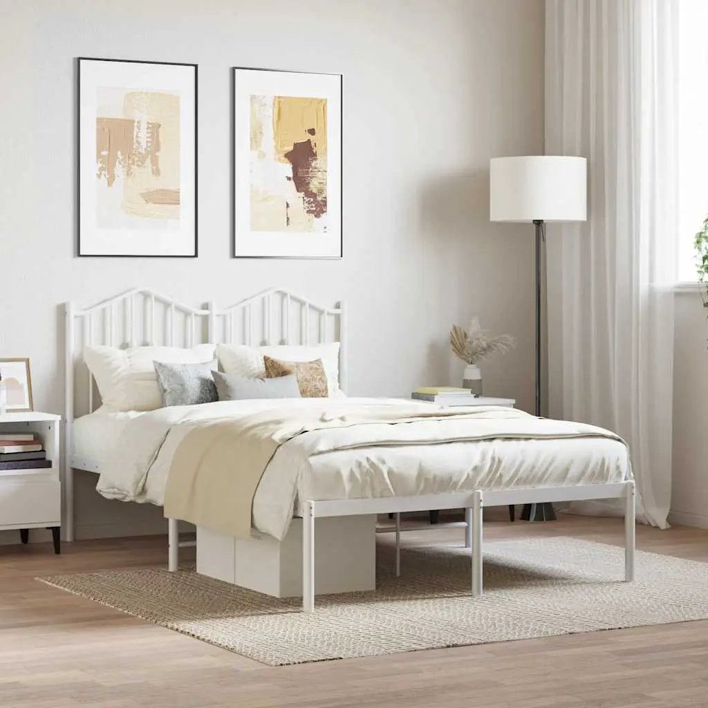 vidaXL Bed Frame | Black | Steel | Single | Bed Frame | Rectangular | Modern - from vidaXL
