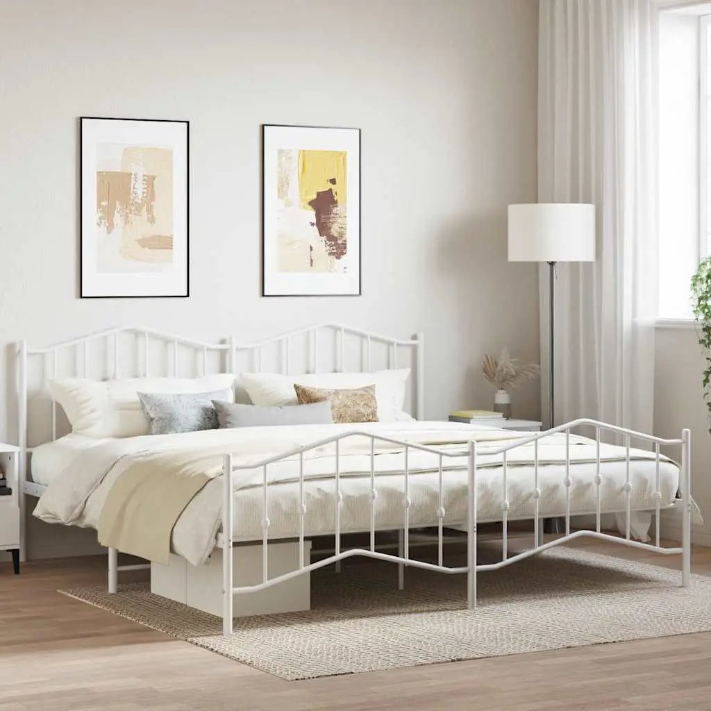 vidaXL Bed Frame | Black | Steel | Single | Bed Frame | Rectangular | Modern - from vidaXL