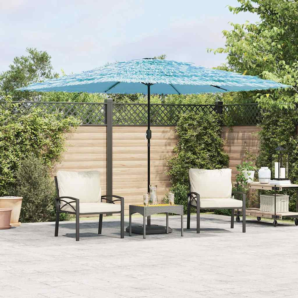 vidaXL vidaXL Garden Parasol with Steel Pole Brown 246x246x230 cm - Parasol