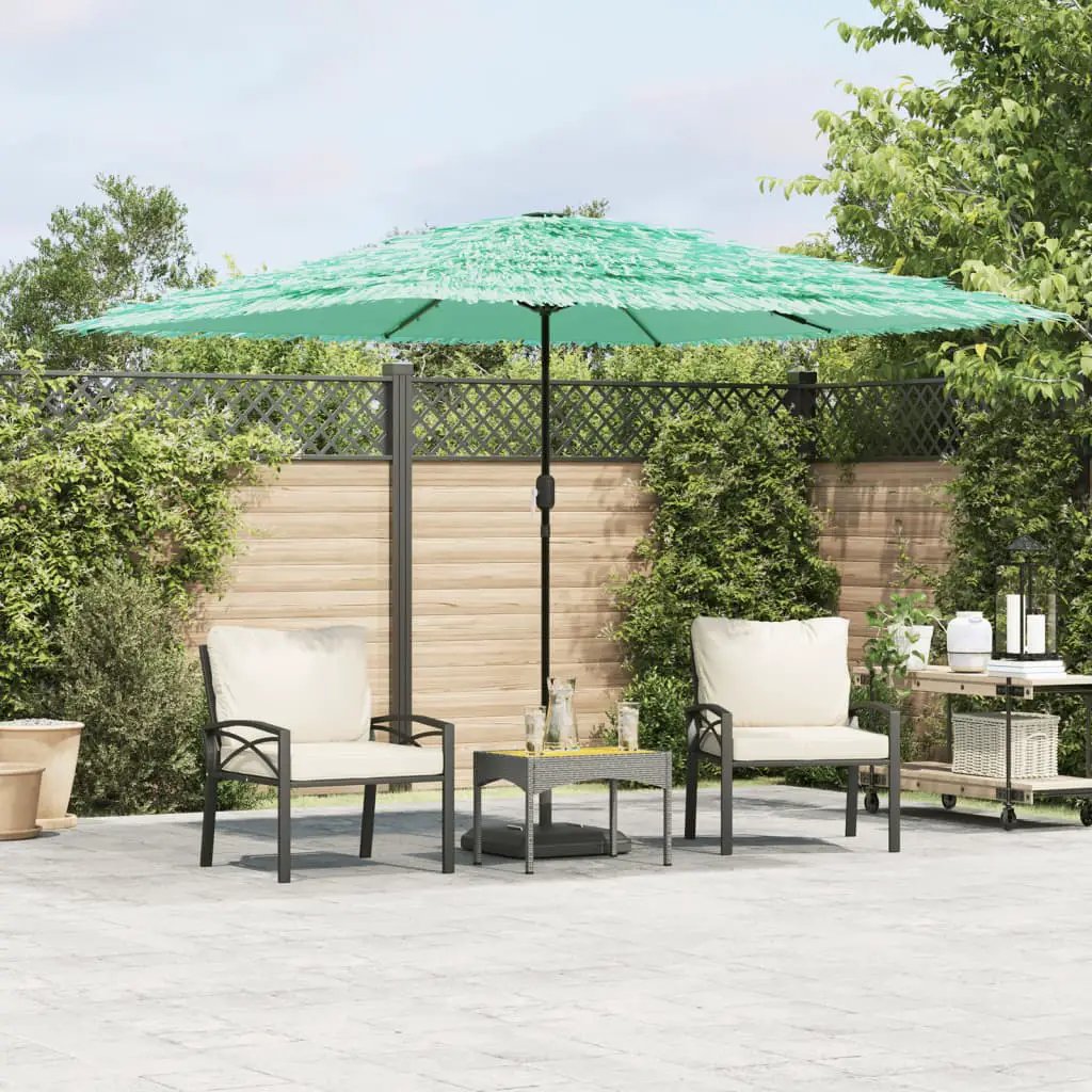 vidaXL vidaXL Garden Parasol with Steel Pole Brown 246x246x230 cm - Parasol