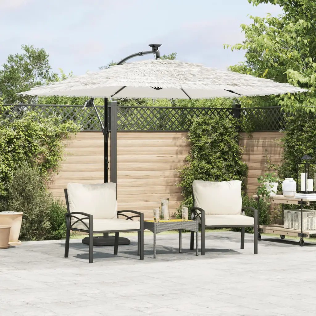 vidaXL vidaXL Garden Parasol with Steel Pole Brown 246x246x230 cm - Parasol