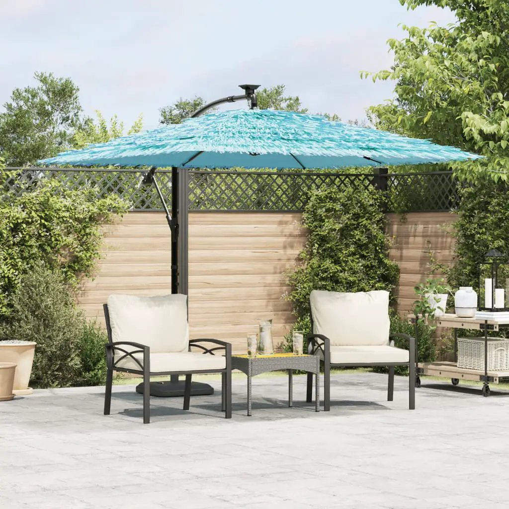 vidaXL vidaXL Garden Parasol with Steel Pole Brown 246x246x230 cm - Parasol