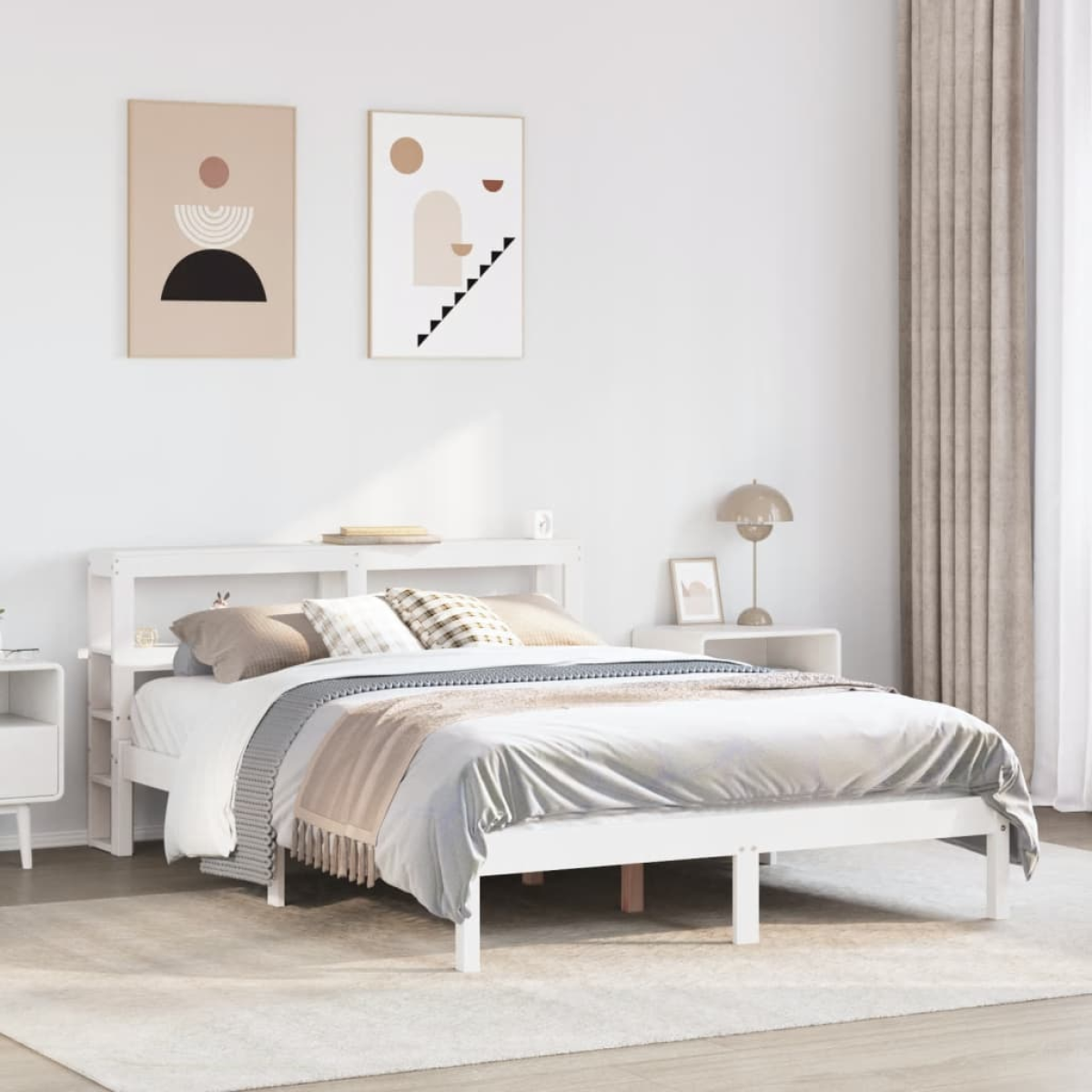 vidaXL Bed Frame without Mattress 75x190 cm Small Single Solid Wood Pine - from vidaXL