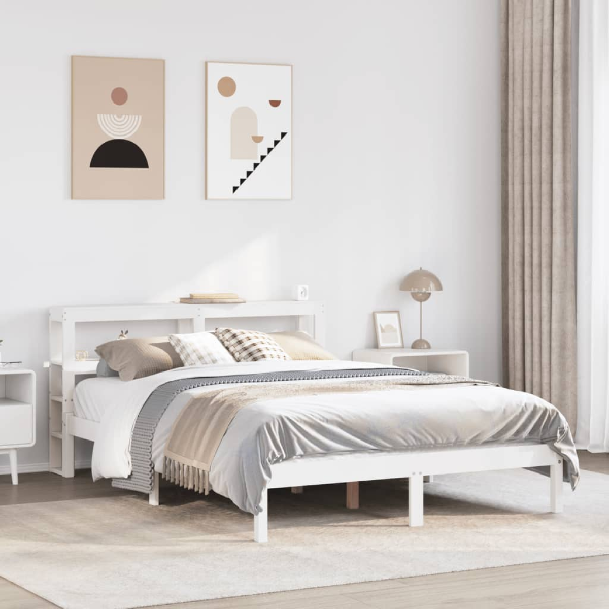 vidaXL Bed Frame without Mattress 75x190 cm Small Single Solid Wood Pine - from vidaXL