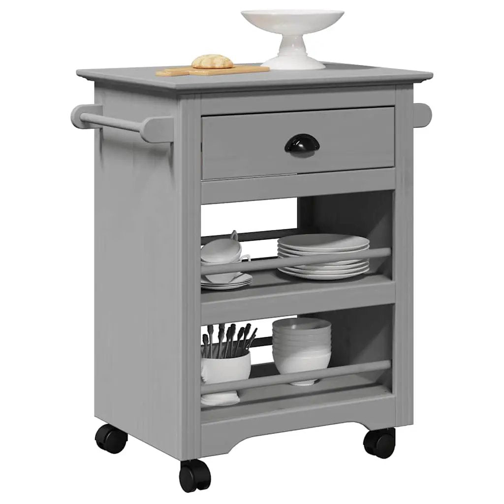 vidaXL Kitchen Trolley BODO White 67.5x45x80 cm - from vidaXL