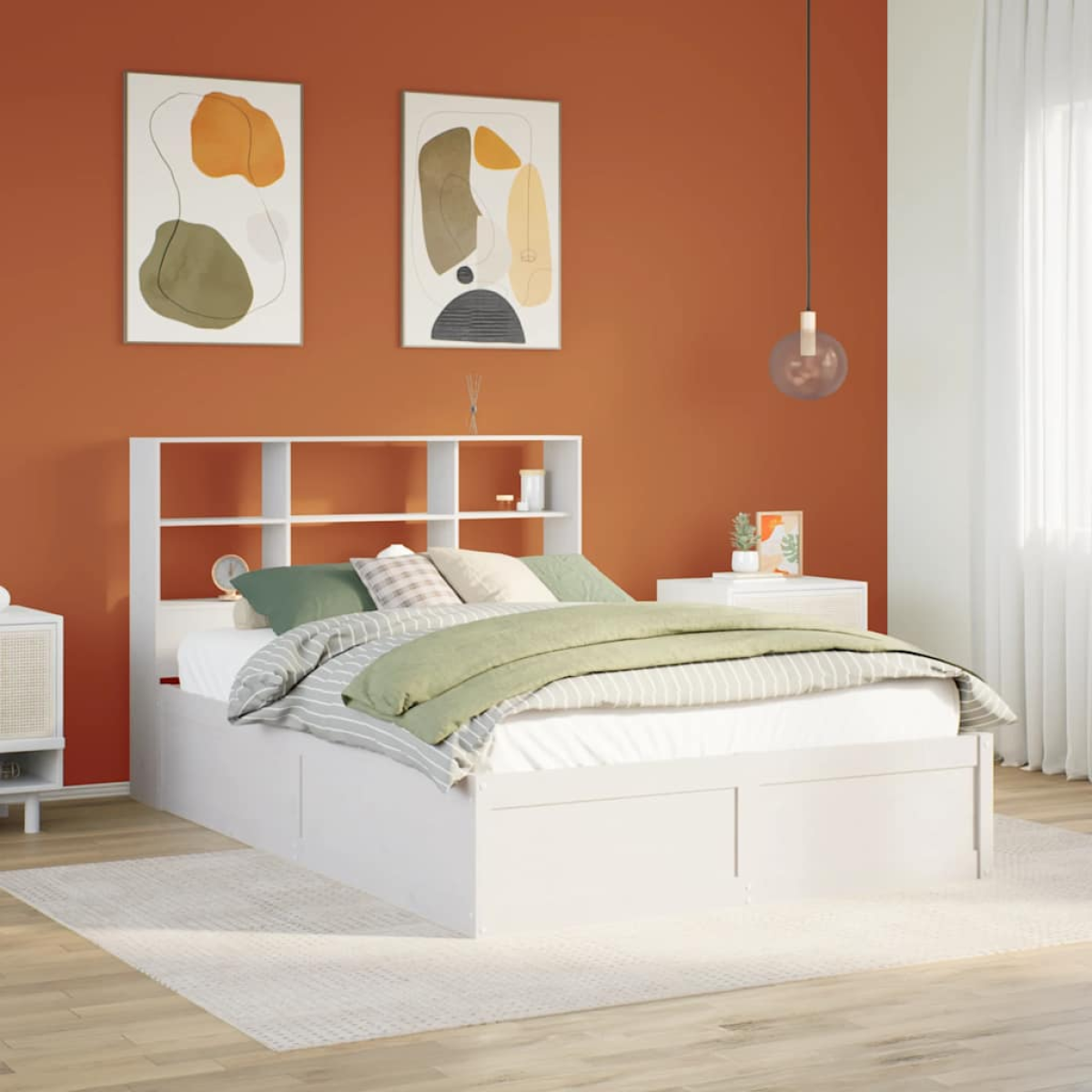 vidaXL Bed Frame without Mattress Wax Brown 160x200 cm Solid Wood Pine - from vidaXL