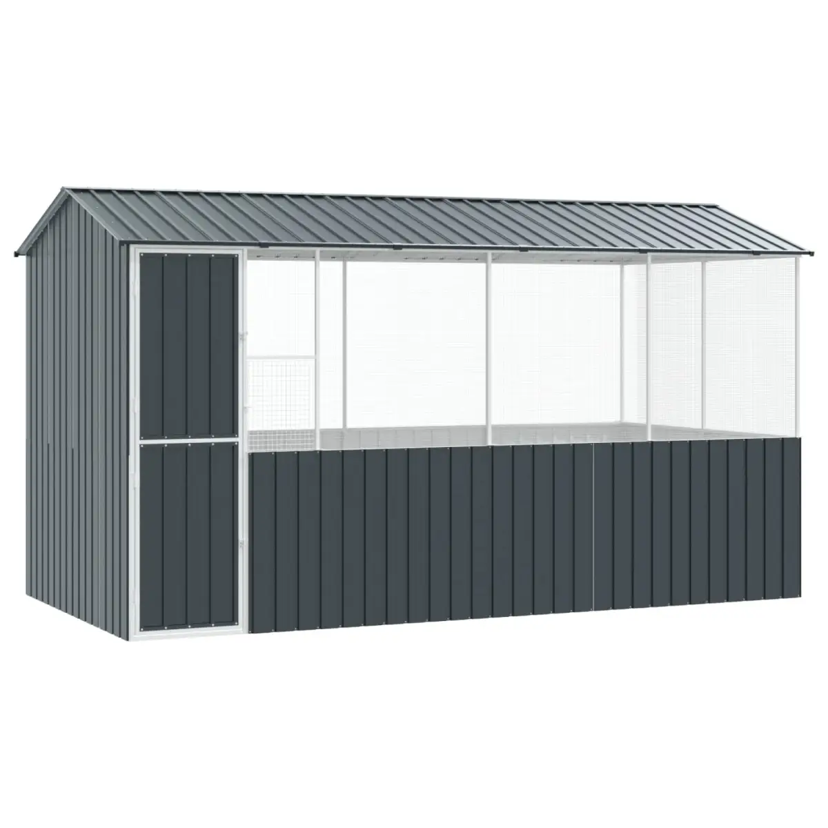vidaXL vidaXL Bird Cage Anthracite 215 x 209 x 230 cm Galvanised Steel - Bird Cage