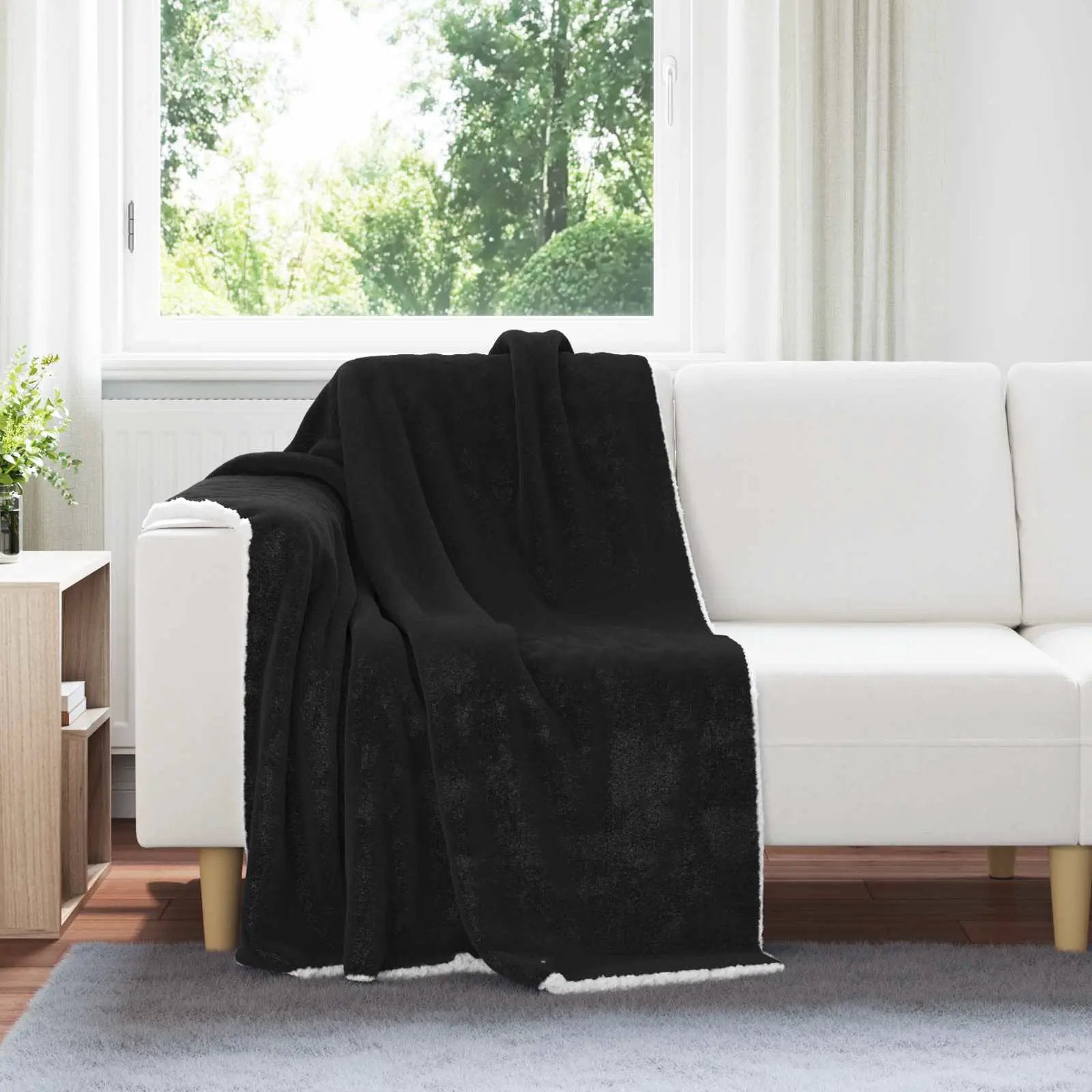 vidaXL vidaXL Throw Blanket Beige 130 x 150 cm Fleece - Throws