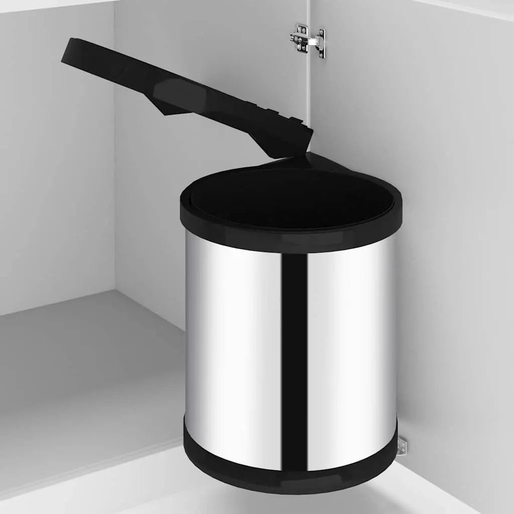vidaXL Kitchen Built-in Dust Bin Stainless Steel 8 L - from vidaXL