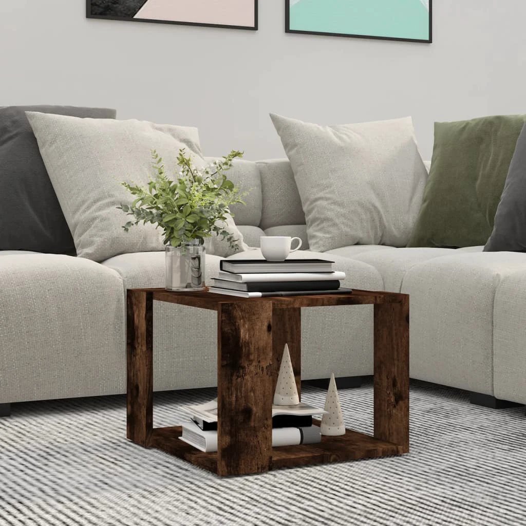 VidaXL Coffee Table 32 x 32 x 30 Cm Engineered Wood Contemporary Living Room Furniture by vidaXL