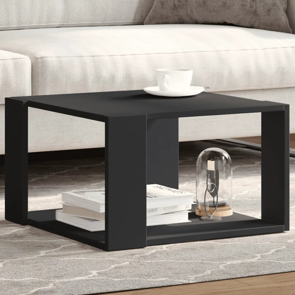 VidaXL Coffee Table 32 x 32 x 30 Cm Engineered Wood Contemporary Living Room Furniture by vidaXL