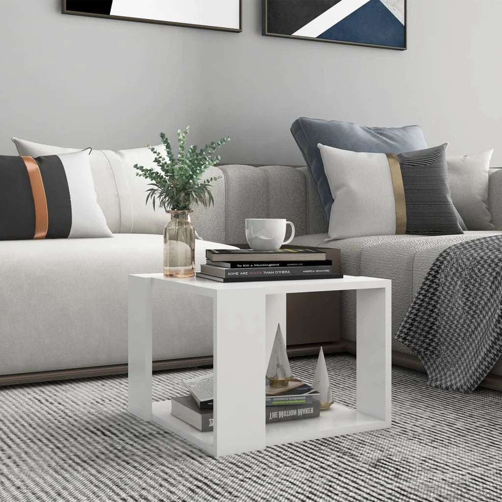 vidaXL VidaXL Coffee Table 32 x 32 x 30 Cm Engineered Wood Contemporary Living Room Furniture - Coffee Table
