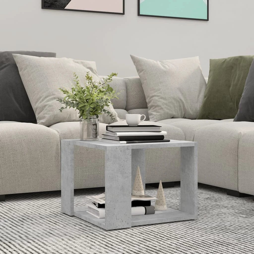 vidaXL VidaXL Coffee Table 32 x 32 x 30 Cm Engineered Wood Contemporary Living Room Furniture - Coffee Table