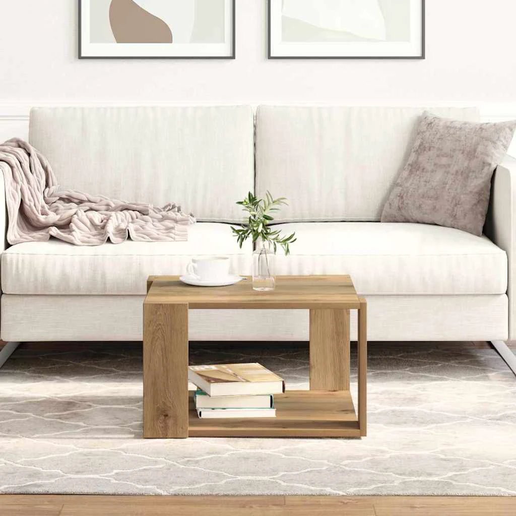vidaXL VidaXL Coffee Table 32 x 32 x 30 Cm Engineered Wood Contemporary Living Room Furniture - Coffee Table