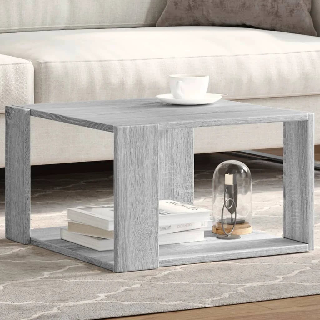 VidaXL Coffee Table 32 x 32 x 30 Cm Engineered Wood Contemporary Living Room Furniture by vidaXL