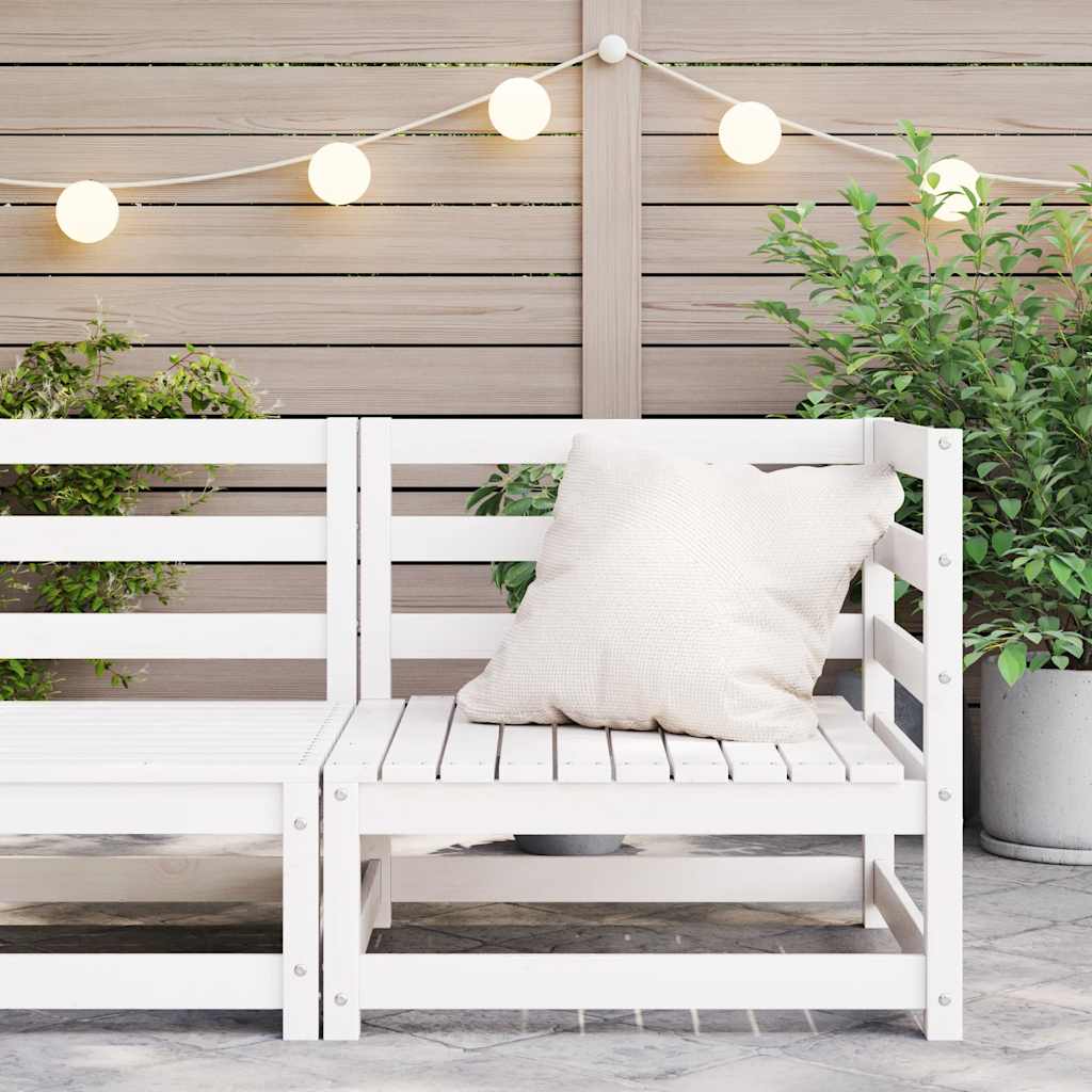 vidaXL vidaXL Garden Sofa | Pine Wood Colour | Solid Pine Wood | 70x70 | Modular - Garden Sofa Sets
