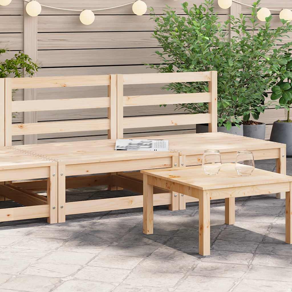 vidaXL vidaXL Garden Sofa | Pine Wood Colour | Solid Pine Wood | 70x70 | Modular - Garden Sofa Sets