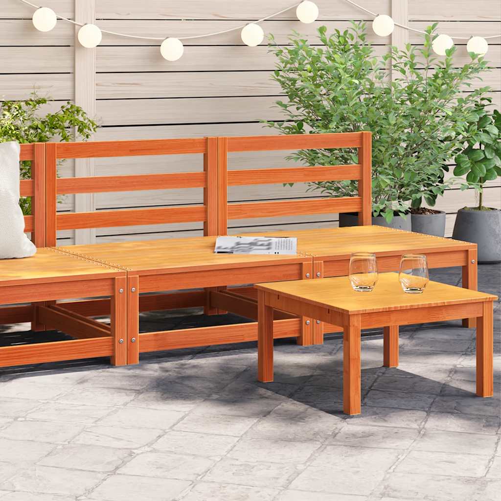 vidaXL vidaXL Garden Sofa | Pine Wood Colour | Solid Pine Wood | 70x70 | Modular - Garden Sofa Sets
