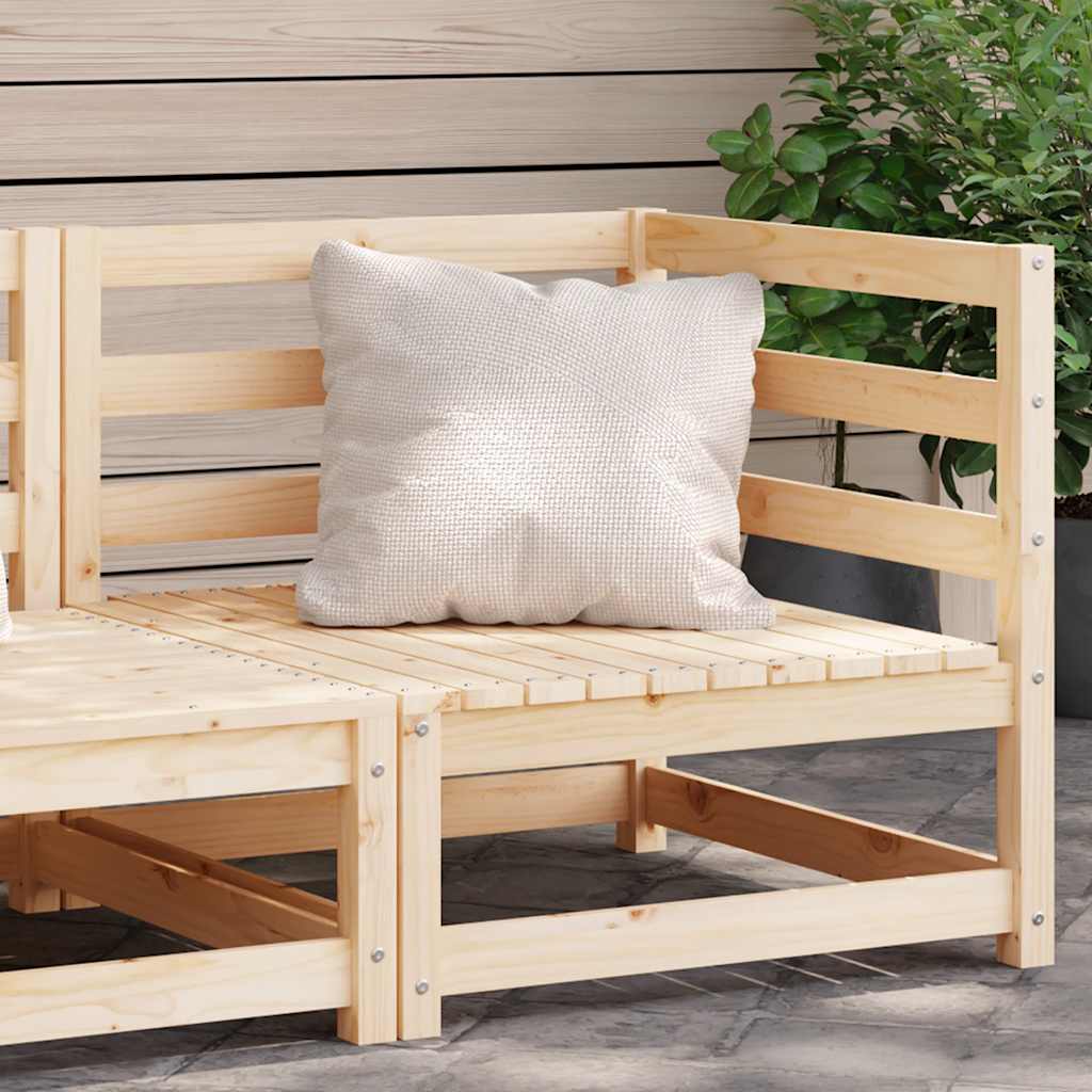 vidaXL vidaXL Garden Sofa | Pine Wood Colour | Solid Pine Wood | 70x70 | Modular - Garden Sofa Sets