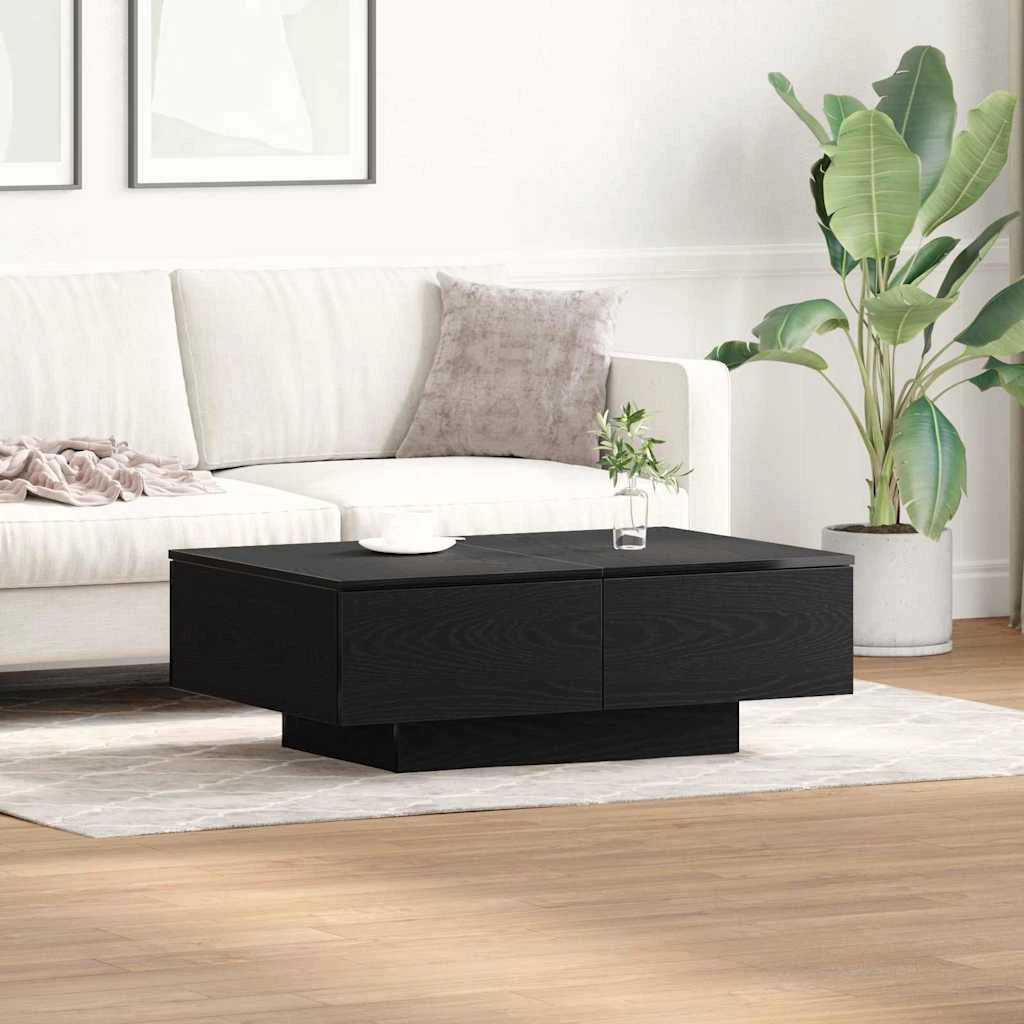 vidaXL vidaXL Coffee Table 90 x 90 x 28 cm Engineered Wood Rustic Finish Living Room - Coffee Table