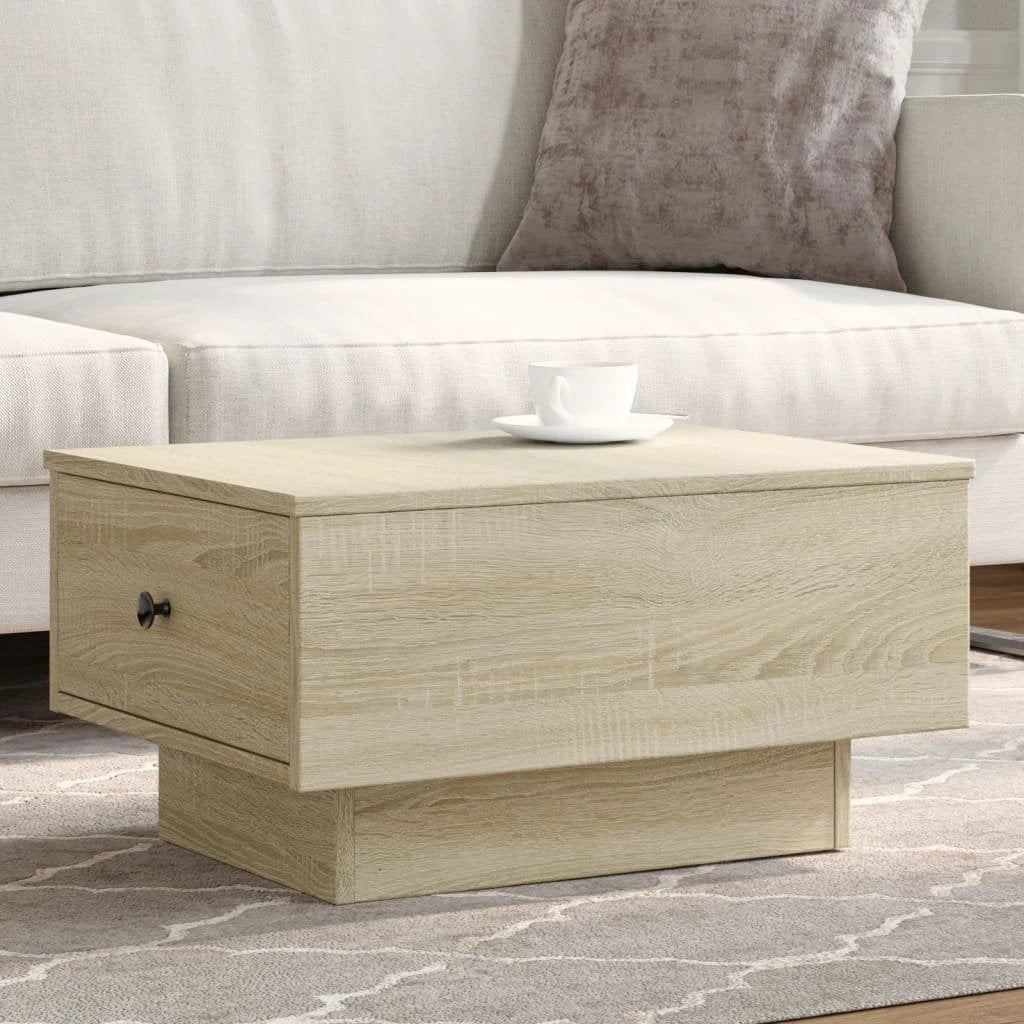vidaXL vidaXL Coffee Table 90 x 90 x 28 cm Engineered Wood Rustic Finish Living Room - Coffee Table