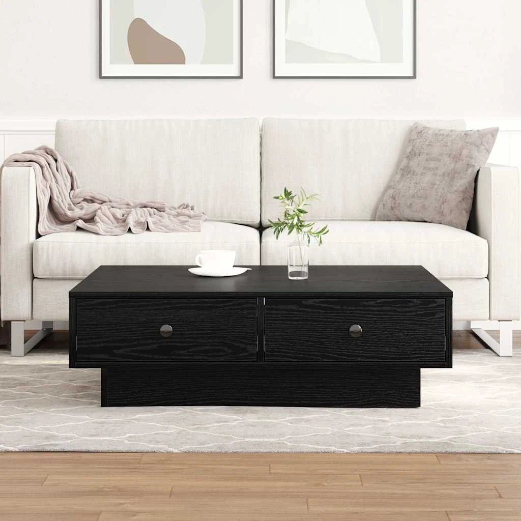 vidaXL Coffee Table 90 x 90 x 28 cm Engineered Wood Rustic Finish Living Room by vidaXL