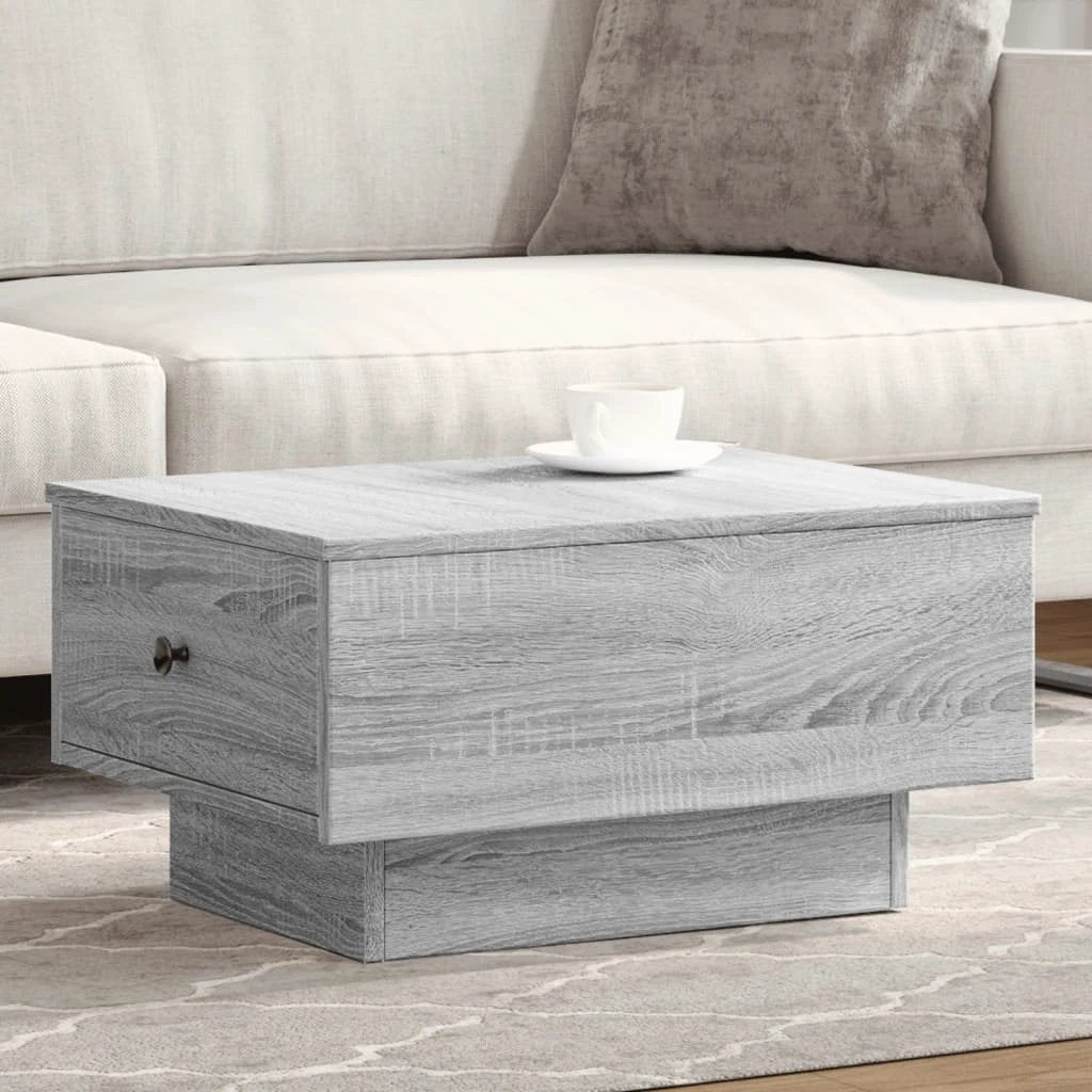 vidaXL Coffee Table 90 x 90 x 28 cm Engineered Wood Rustic Finish Living Room by vidaXL