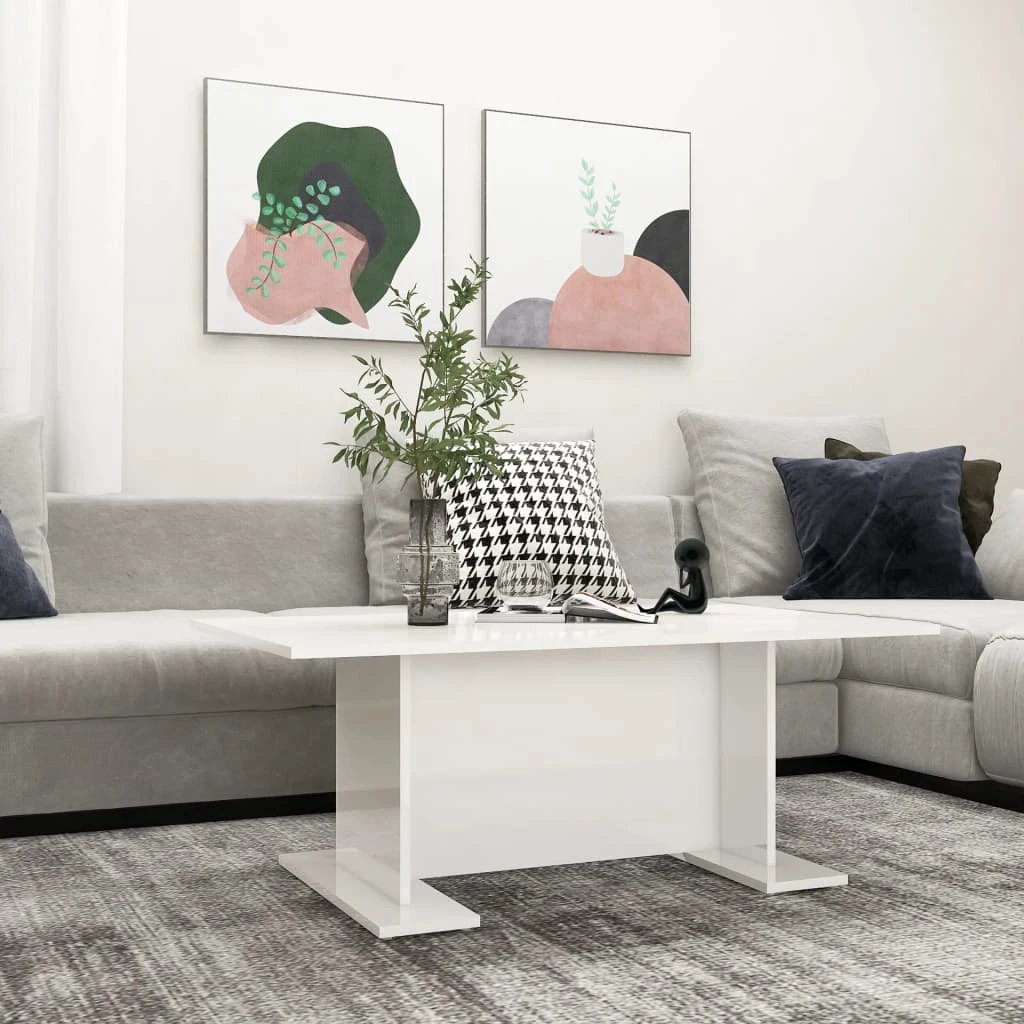 vidaXL VidaXL Coffee Table 103.5x60x40 Cm Rustic Engineered Wood For Living Room Decor Accent - Coffee Table