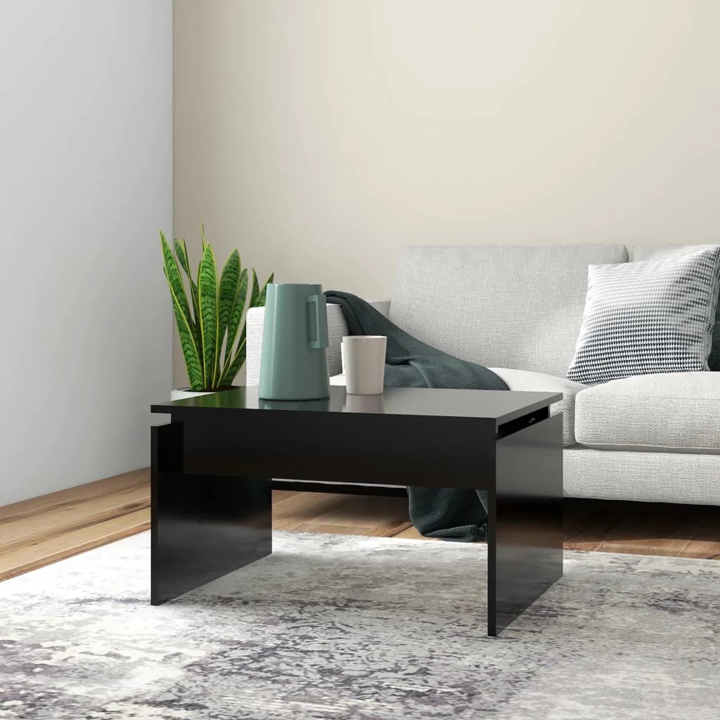 vidaXL VidaXL Coffee Table 68x50x38cm Black Oak Living - Coffee Table