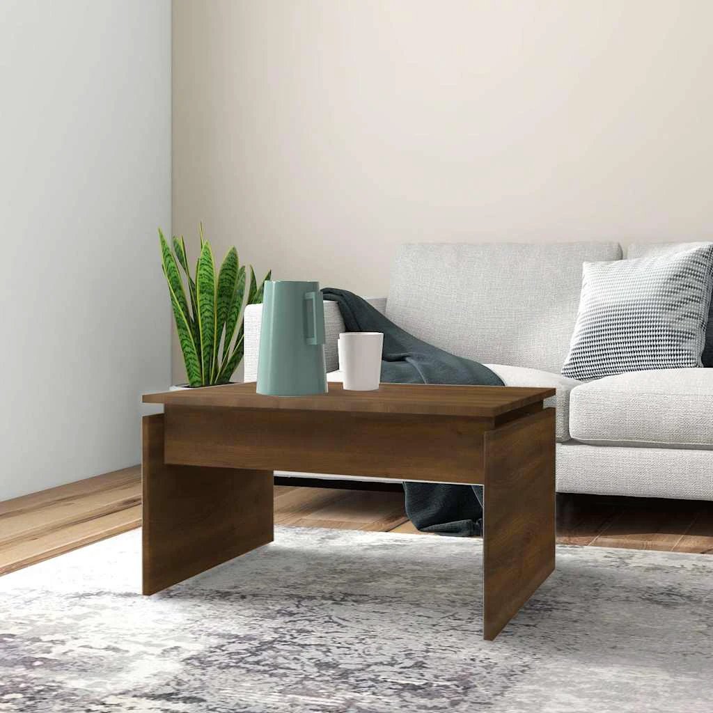 vidaXL VidaXL Coffee Table 68x50x38cm Black Oak Living - Coffee Table