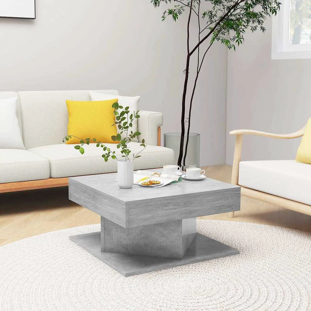 vidaXL Coffee Table 57x57x30 EngineeredWood Home by vidaXL