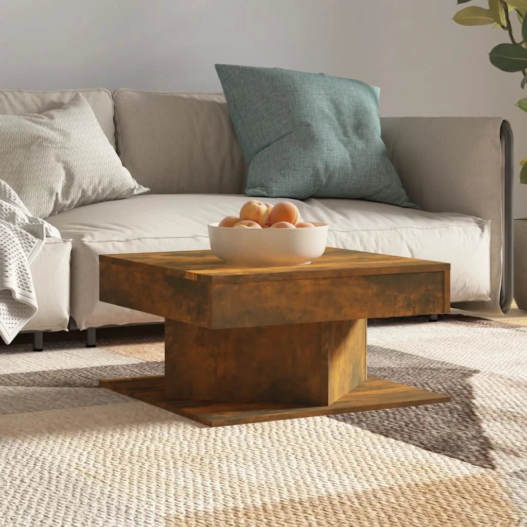 vidaXL Coffee Table 57x57x30 EngineeredWood Home by vidaXL