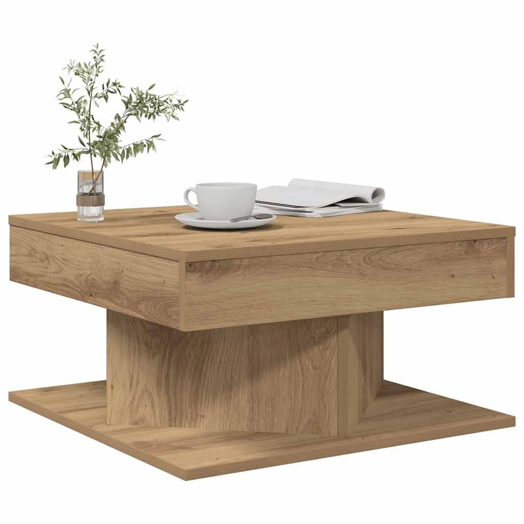 vidaXL Coffee Table 57x57x30 EngineeredWood Home by vidaXL