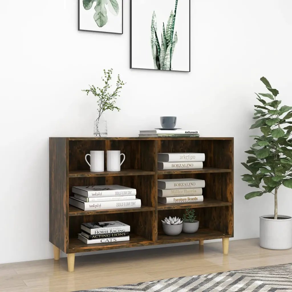 vidaXL vidaXL Sideboard Smoked Oak 103.5x35x70 cm Engineered Wood - Sideboard