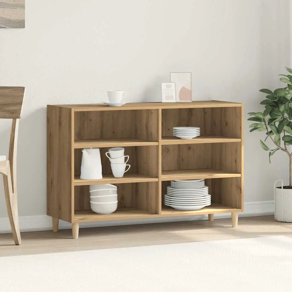 vidaXL vidaXL Sideboard Smoked Oak 103.5x35x70 cm Engineered Wood - Sideboard