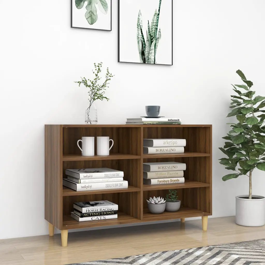 vidaXL vidaXL Sideboard Smoked Oak 103.5x35x70 cm Engineered Wood - Sideboard