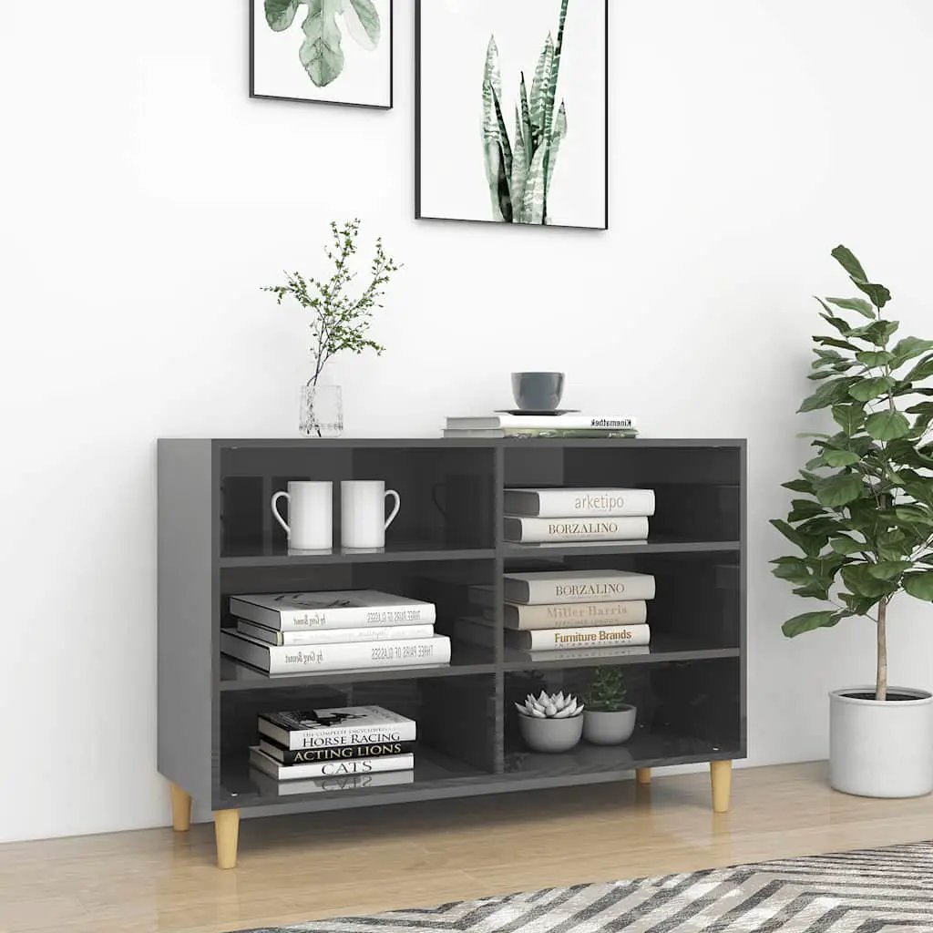 vidaXL vidaXL Sideboard Smoked Oak 103.5x35x70 cm Engineered Wood - Sideboard