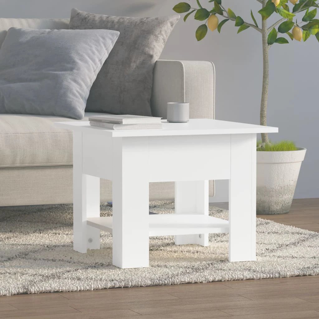 vidaXL Coffee Table 102 x 55 x 42 cm Engineered Wood With Storage Shelf For Living Room Decor by vidaXL