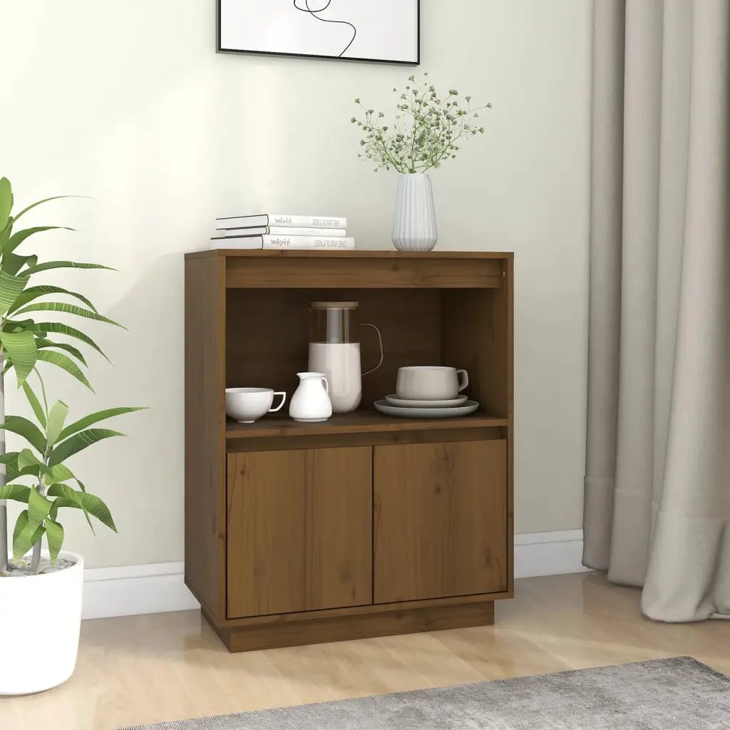 vidaXL vidaXL Sideboard 60x34x75 cm Solid Wood Pine - Sideboard