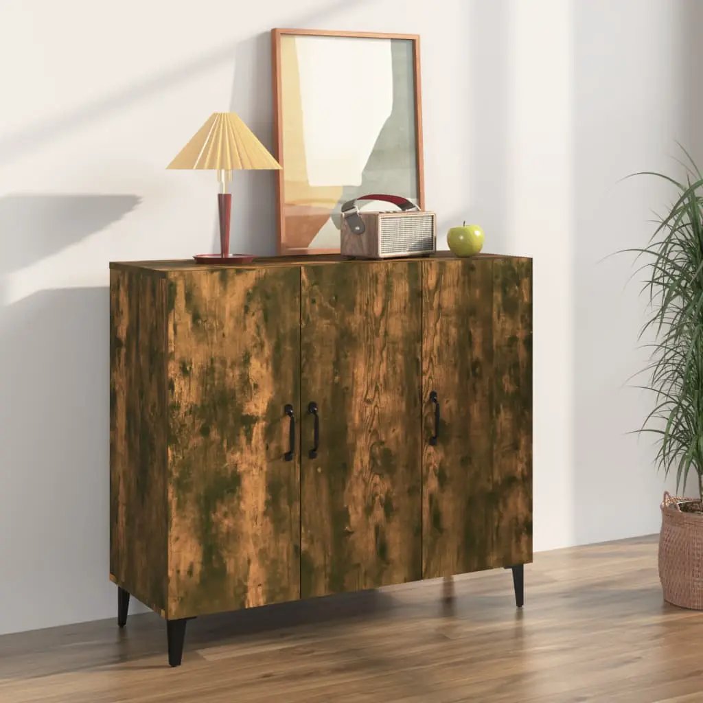 vidaXL vidaXL Sideboard Smoked Oak 90x34x80 cm Engineered Wood - Sideboard