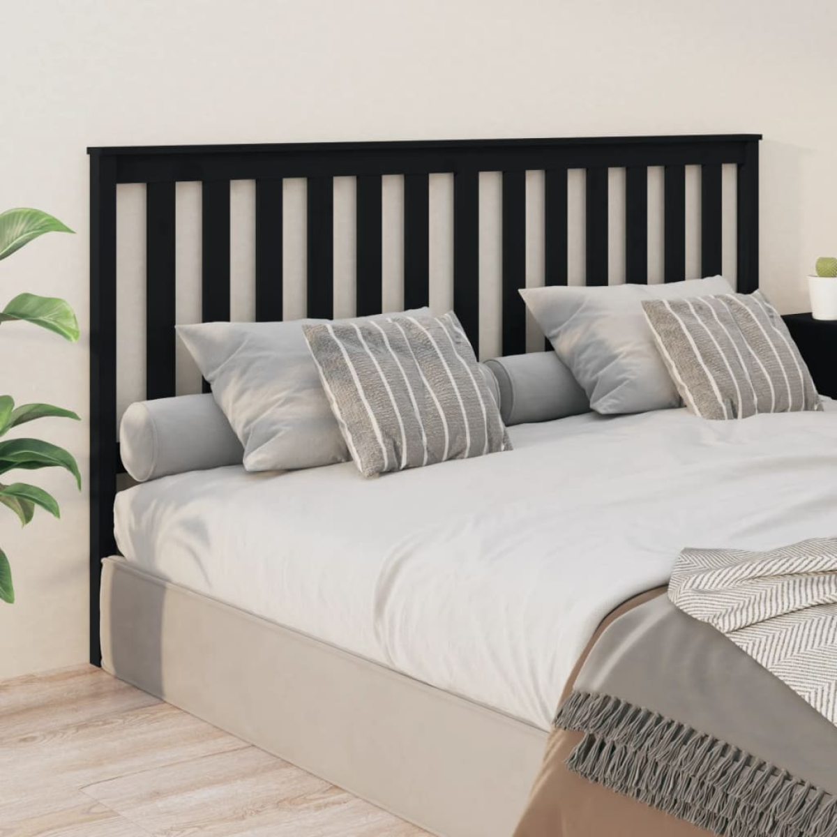 vidaXL Bed Headboard 81x6x101 cm Solid Wood Pine - from vidaXL
